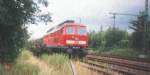 Die 234 170 mit IR 2458  Wartburg  Gera-Aachen in Jena im Juli 2000