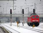 Der Rennrusse 234 278-0 weit weg von seinem eigentlichen Gebiet. Am 04.02. in Berlin Schnefeld Richtung Grnauer Kreuz