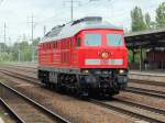 Durchfahrt 234 278-0 durch den Bahnhof Berlin Flughafen Schönefeld am 29. Mai 2014. 