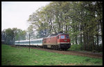 234552 mit dem RB nach Kamenz kam mir am 17.5.1996 um 11.20 Uhr bei Großröhrsdorf vor die Kamera.