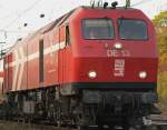 DE13 der HGK mal aus einer anderen Perspektive bei der Einfahrt in Gbf Gremberg, aufgenommen am 28.10.09
