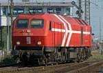 DE13 (ex DB 240 003) der HGK verlsst als Lz den Gbf.