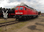 EBS 241 353-2 während einer Führerstandsmitfahrt, am 30.04.2016 beim Eisenbahnfrühling in den Geraer Eisenbahnwelten.