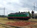 Die schöne TRL Ludmilla 241-449-8 ( 9280 1241 449-8 D-TRL ) am 15.7.2025 in Gera beim ausruhen 