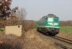 Die 241 338 kehre am 10.03.26 wieder in ihr altes Heimatgebiet zurück zur Wismutbahn Kayna nach Seelingstädt. Hier ist sie jetzt für Triangula als Ersatz einer kaputten Lok im Sandzugpendel im Einsatz. Der Sand wird von der Sandgrube für das Verfüllen eines alten Absatzbeckens benötigt. 