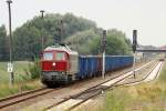 242 001-6 auf dem Weg von Eberswalde nach Frankfurt (Oder) am 03.08.2010 in Bad Freienwalde