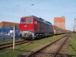 Obwohl ich jedesmal zum Stralsunder Nordhafen fahre,ist es mir erst am 30.Oktober 2014,gelungen die EKO Trans 242 001 in diesem Jahr zu fotografieren.