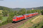 245 035 mit dem IRE 4213 (Stuttgart Hbf-Lindau Hbf) bei Lonsee 12.5.18