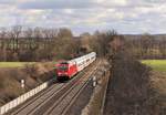 245 027 mit IC 2152 zu sehen am 12.02.20 bei Gernewitz.