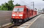 DB 245 025 mit dem IC 2151 von Kassel-Wilhelmshöhe nach Gera Hbf, am 04.08.2021 in Erfurt Hbf.