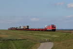 245 022 mit einem  Sylt-Shuttle  aus Sylt kommend am 15.