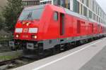 245 009-6 mit RB 27032 von Mhldorf(Oberbay)nach Mnchen Hbf kurz nach der der Ankunft im Mnchener Hbf.01.09.2014 