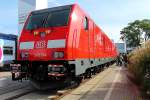 Der Aussteller Bombardier Tranportation GmbH präsentiert auf der InnoTrans am 28.09.2014 die Traxx P160 DE ME für die DB AG (245 014).