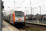 HVLE 246 001-2 mit Güterzug durch Anklam am 14.09.2014