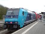 246 001 am 24.04.24 mit RE 6 in Nieb�ll.