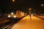 246 011 mit 186 251-5 auf dem Weg zum PCW. Mnchengladbach HBF, 13.02.10