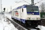 246 011-1 der IGT in voller Fahrt bei Rathenow in Richtung Berlin