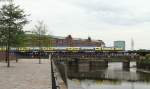 246 003-8 mit dem ME 81521 (Hamburg Hbf-Cuxhaven) auf der Oberhafenbrcke 5.8.12