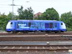 Am 21.08.2012 steht die 9280 1 246 011-1 D-IGT der Inbetriebnahmegesellschaft Transporttechnik mbH (IGT) abgestellt in der Abstellgruppe des Braunschweiger Hbf.