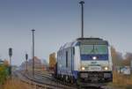 Rangierarbeiten auf dem Bahnhof Torgelow. - 02.11.2013