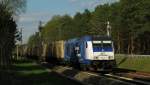 Am Sonntag (28.04.) bei Sonnenlicht war die 246 011 der IGT mit ihrem leeren Holzhackschnitzelzug von Niedergörne in Richtung Lausitz bei der Querung Bestensees ein weiteres Highlight für