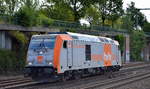 hvle - Havelländische Eisenbahn AG mit  246 001-2  [NVR:  92 80 1246 001-2 D-HVLE ] am 06.08.19 Vorbeifahrt Bahnhof Hamburg Harburg.