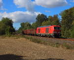 Übergabe mit 247 904 von Hof nach Herlasgrün am 25.09.2018 Augenommen am alten Posten 81 in Plauen