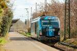 DPB 247 901 'Wir verlegen Lichtgeschwindigkeit' in Hilden, März 2026.