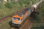 Hvle V330.2 bei der Einfahrt in den Gterbahnhof Blankenburg Nord; 28.04.2007