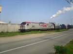 330094 Mit leer Holzzug beim rangieren am Wismarer Hafen am 23.5.10