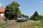 250 006-4 mit einem Kesselzug nach Cunnersdorf in Wiednitz am 17.06.2011