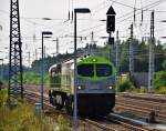 250 007-2  CAPTRAIN  beim Rangieren in Hosena am 20.08.2015.