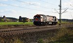 Ein HVLE Tiger V330.2 (250 010-6) beim Kopfwechsel bei Brieske am 20.04.2016.