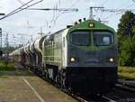 CAPTRAIN 250 007 mit Güterzug aus Richtung Bad Bentheim in Salzbergen, 18.08.202