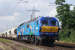 MaK DE 2700-03 mit einem Kalkzug in Ratingen - Lintorf am 30.06.08