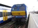 MAK 2700 in NOB Lackierung in Westerland, bereit ihren Zug nach Niebll zu schieben.