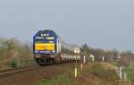 DE 2700-07 strebt am 16.04.2009 bei Tinnum mit ihrer NOB nach Westerland dem Zielbahnhof entgegen.