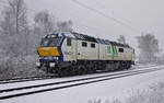 Lokomotive DE 2700-04 am 24.01.2015 in Bottrop.