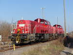 DB 261 019-4 + 261 013-7 am 28.03.2020 in Erfurt Gbf.