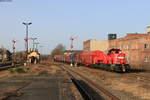 261 088-9 mit dem EZK 53337 (Gera Güterbf-Zeitz Gbf) in Zeitz 25.2.21