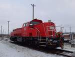 DB 261 026-9 pausierte am 11.12.2022 in Erfurt Gbf.