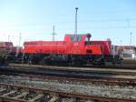 261 021 stand am 20.03.2011 mit einer Schwesterlok 260 502 (261 002)in Stendal.Die andere Lok war leider verdeckt.