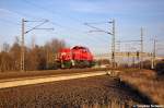 261 064-0 DB Schenker Rail Deutschland AG als Tfzt 54790 von Stendal nach Niedergrne in Stendal(Wahrburg). 22.11.2012