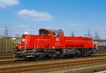 Die 261 058-2 eine Voith Gravita 10BB der DB Schenker Rail Deutschland AG am 07.04.2013 im Bahnhof Montabaur.