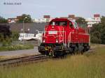 261 099 rangierte im bhf glinde am 17.06.13