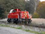 261 038-4 rangierte beim bhf glinde am 29.10.13