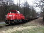 261 029-3 vor der abfahrt beim bhf glinde am 06.02.14