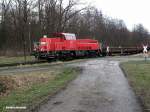 abfahrt der 261 029-3 vom bhf glinde am 06.02.14