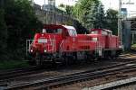 261 104-4 und 295 021-0 fuhren als lz am 06.06.14 durch hh-harburg