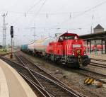 261 068-1 mit kurzem Übergabe-Zug bei der Einfahrt nach Bremen Hauptbahnhof. Aufgenommen am 19.06.2014.